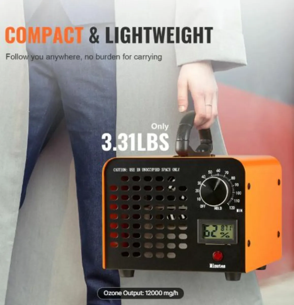 Ozone Generator, 12000mg/h Ozone Machine Odor - Image 3