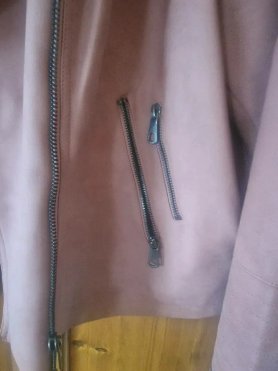 New Only Carmakona suede like jacket sz 26 - Image 4