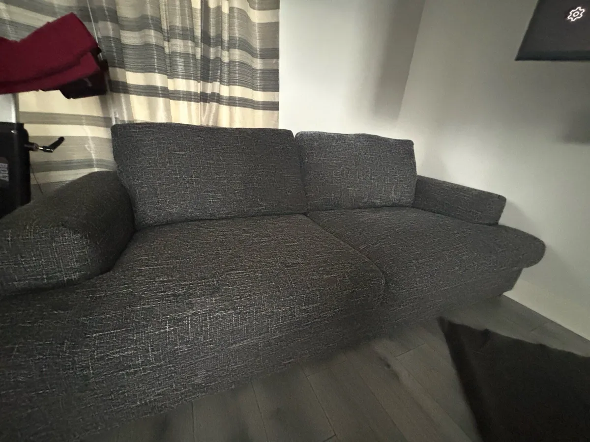 DFS Charcoal Grey 4 seater couch - Image 2
