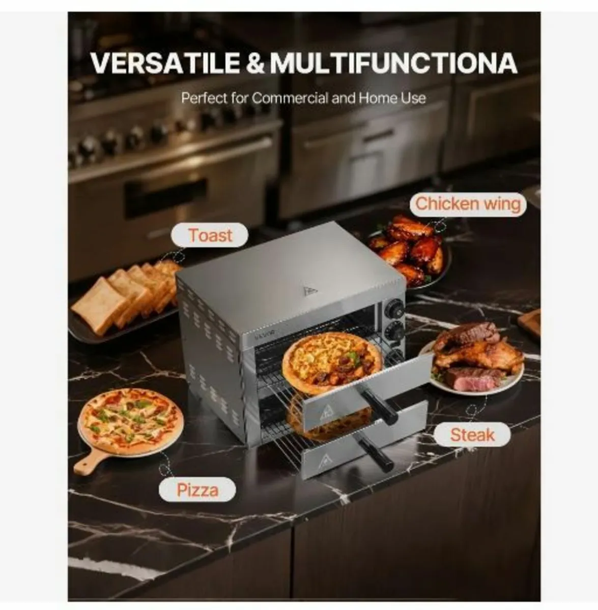 Electric Pizza Oven for Countertops, 12-inch - Image 3