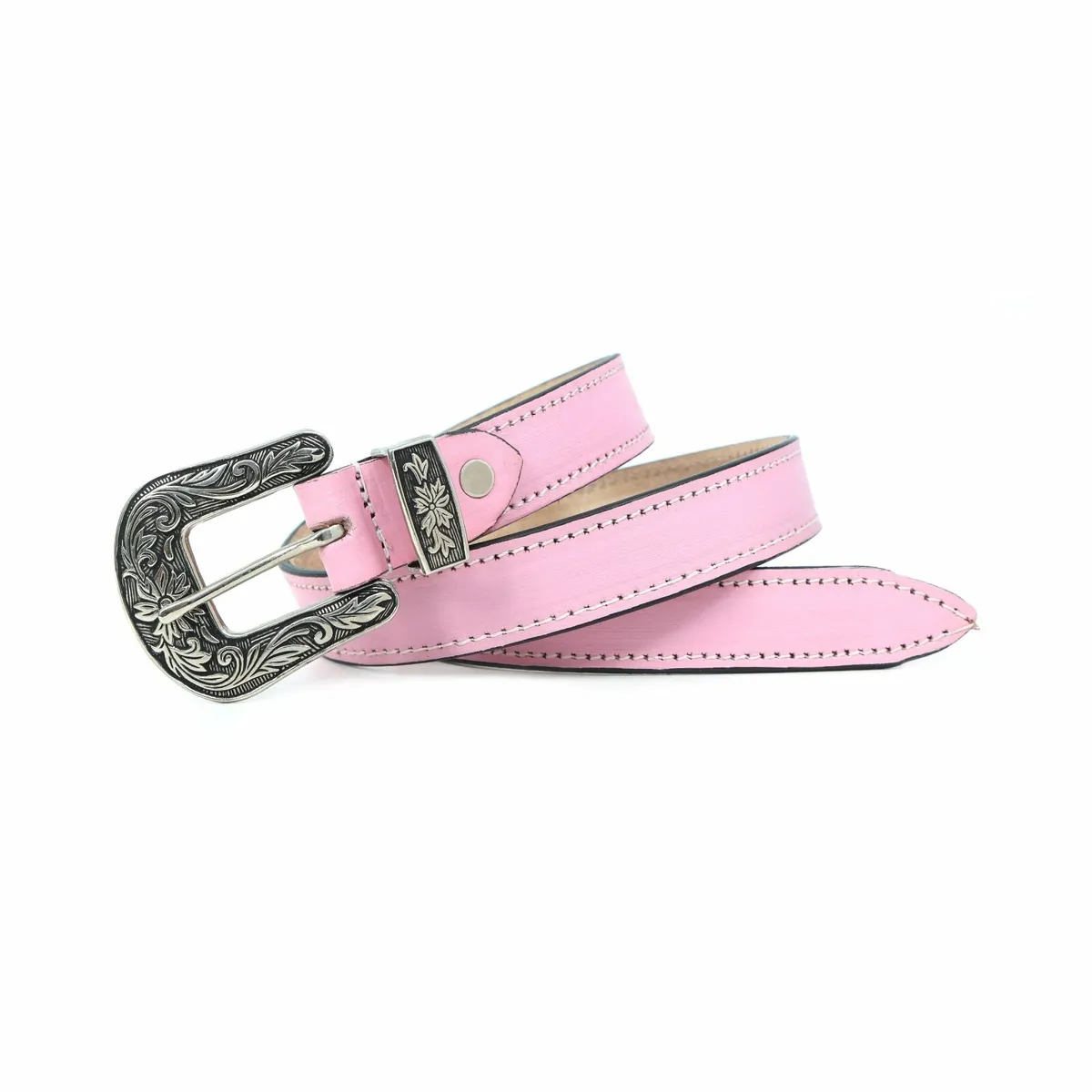 Genuine Leather Western Cowboy Cowgirl Belt - Image 3