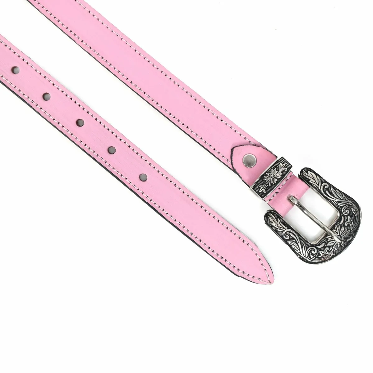 Genuine Leather Western Cowboy Cowgirl Belt - Image 4