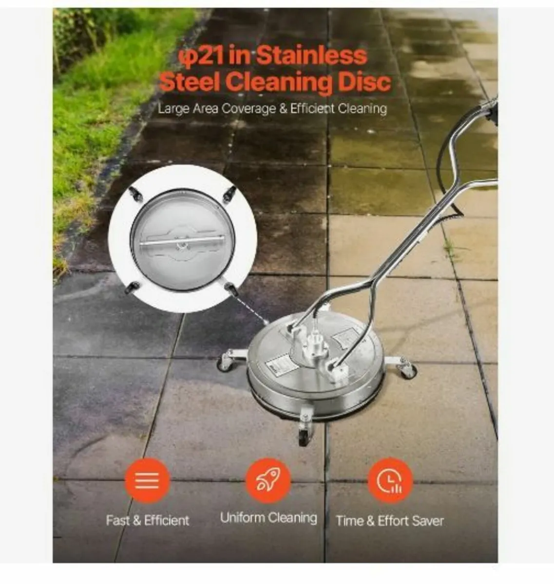 21" Pressure Washer Surface Cleaner - Image 2