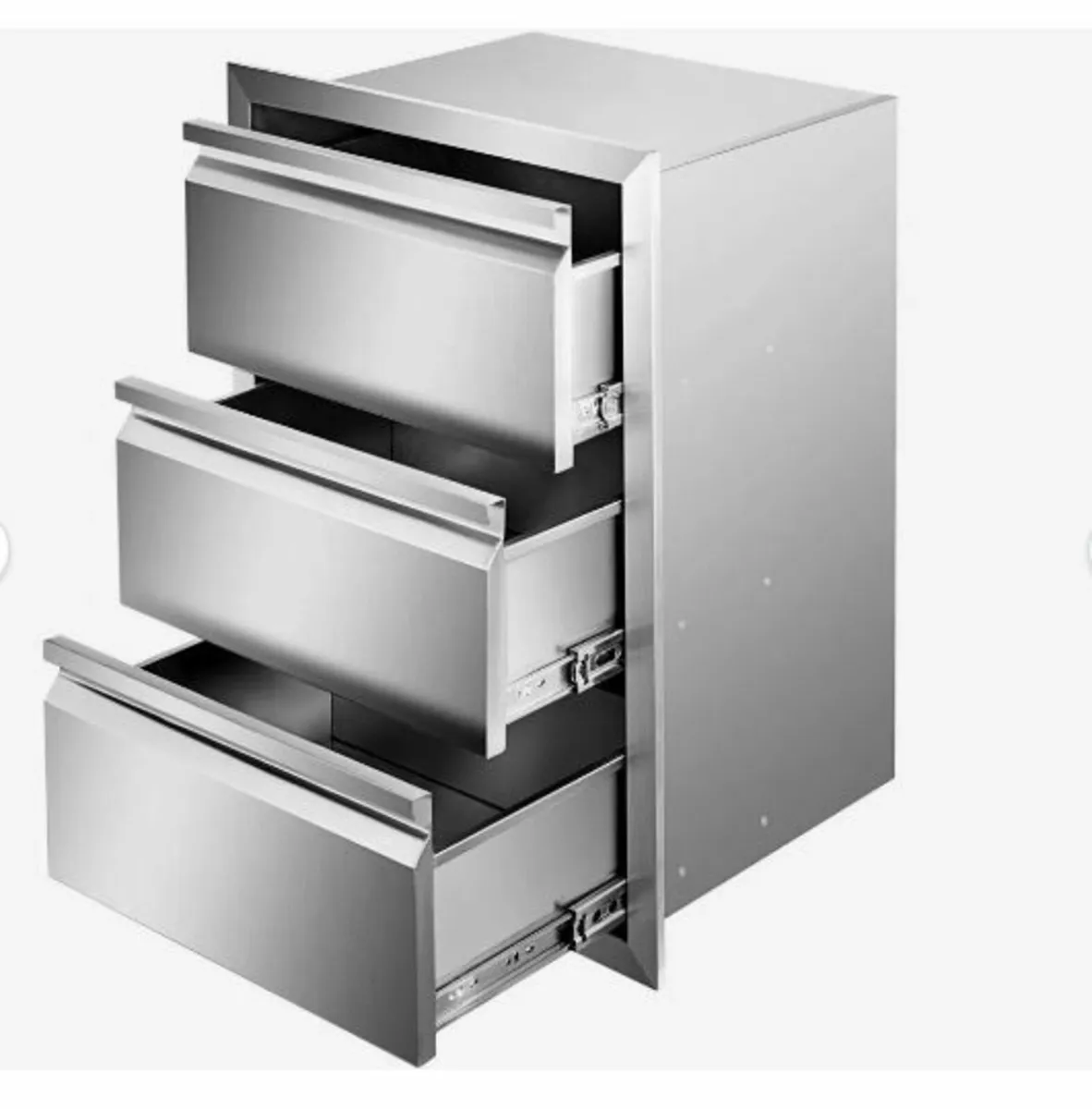 Stainless Steel Triple Access Drawer Outdoor - Image 1