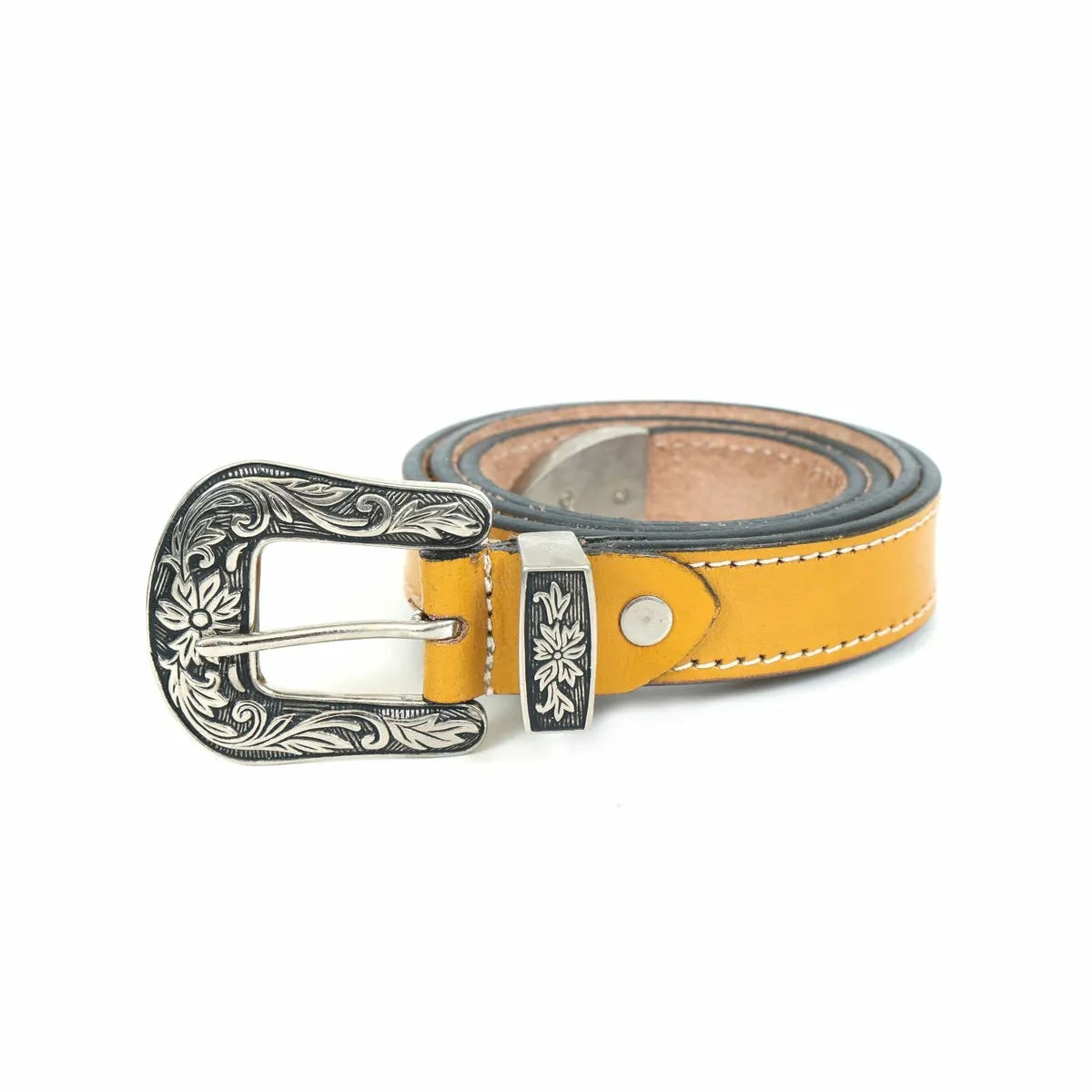 Genuine Leather Western Cowboy Cowgirl Belt - Image 3