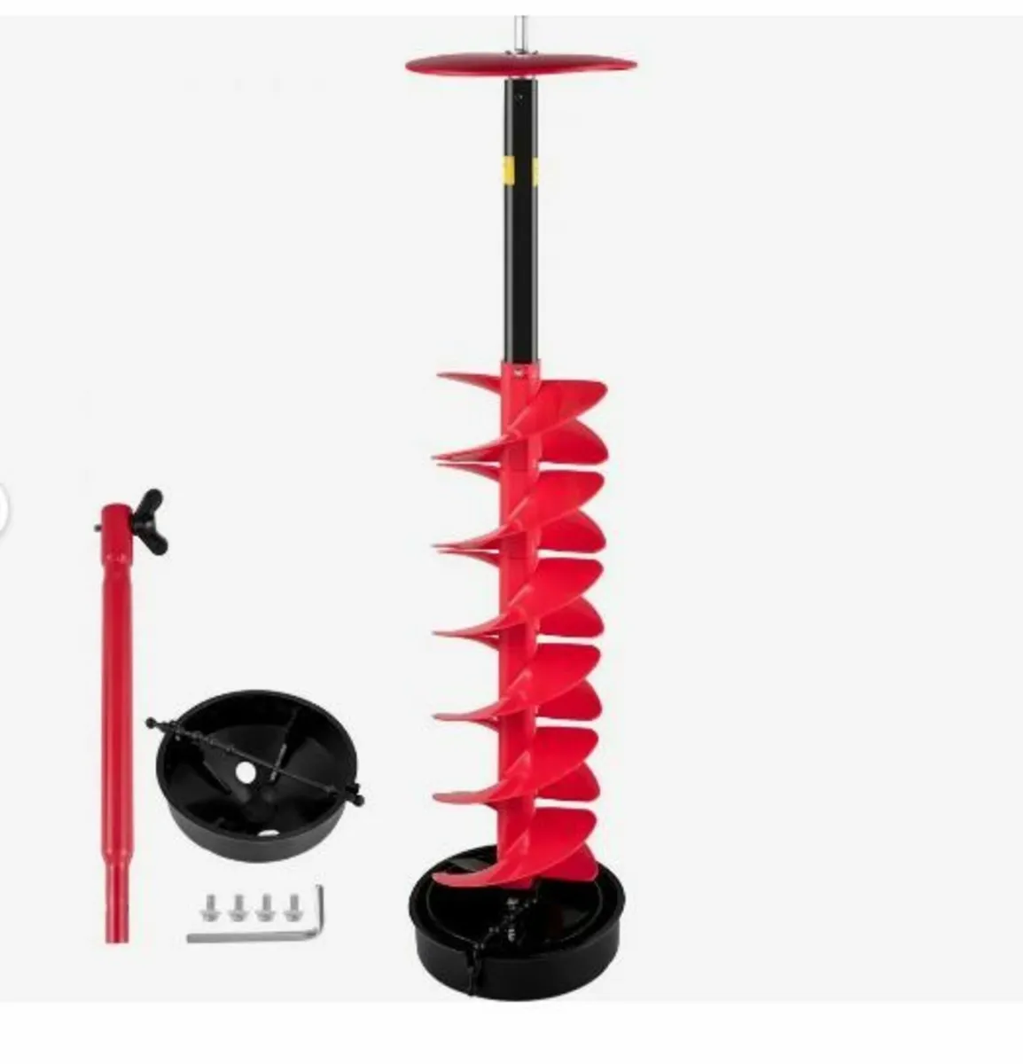 Ice Drill Auger, 6" Diameter Nylon Ice Auger - Image 1
