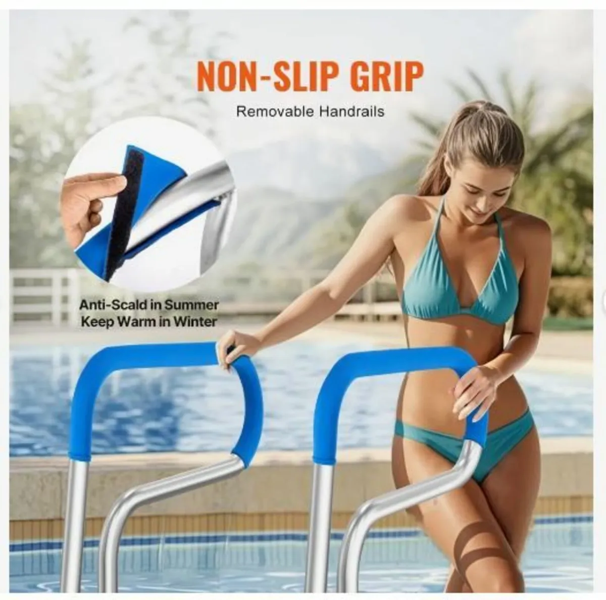 Pool Handrail, 32 x 23 inch Pool Railing - Image 4