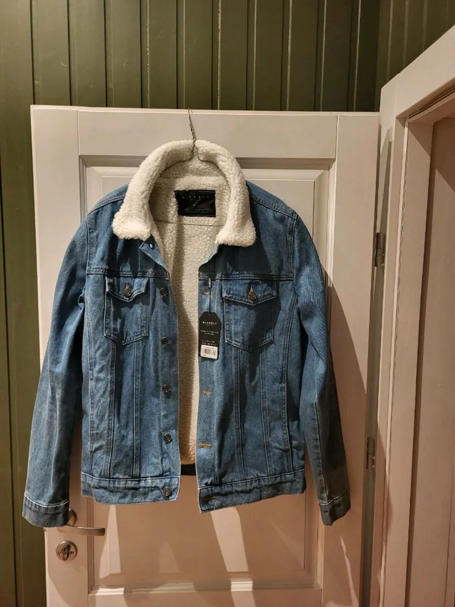 Brand new Fur lined Denim jacket - Image 1