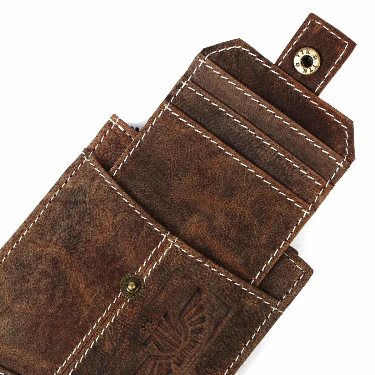 Handmade Genuine Leather RFID Blocking Wallet - Image 3