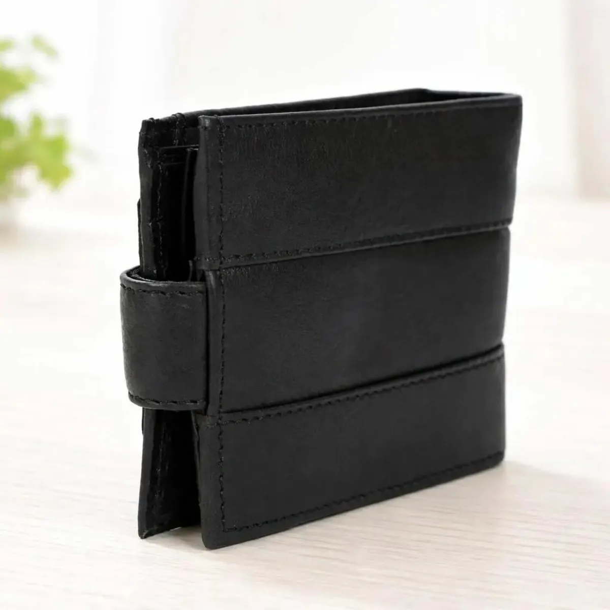 Handmade Genuine Leather RFID Blocking Wallet - Image 3