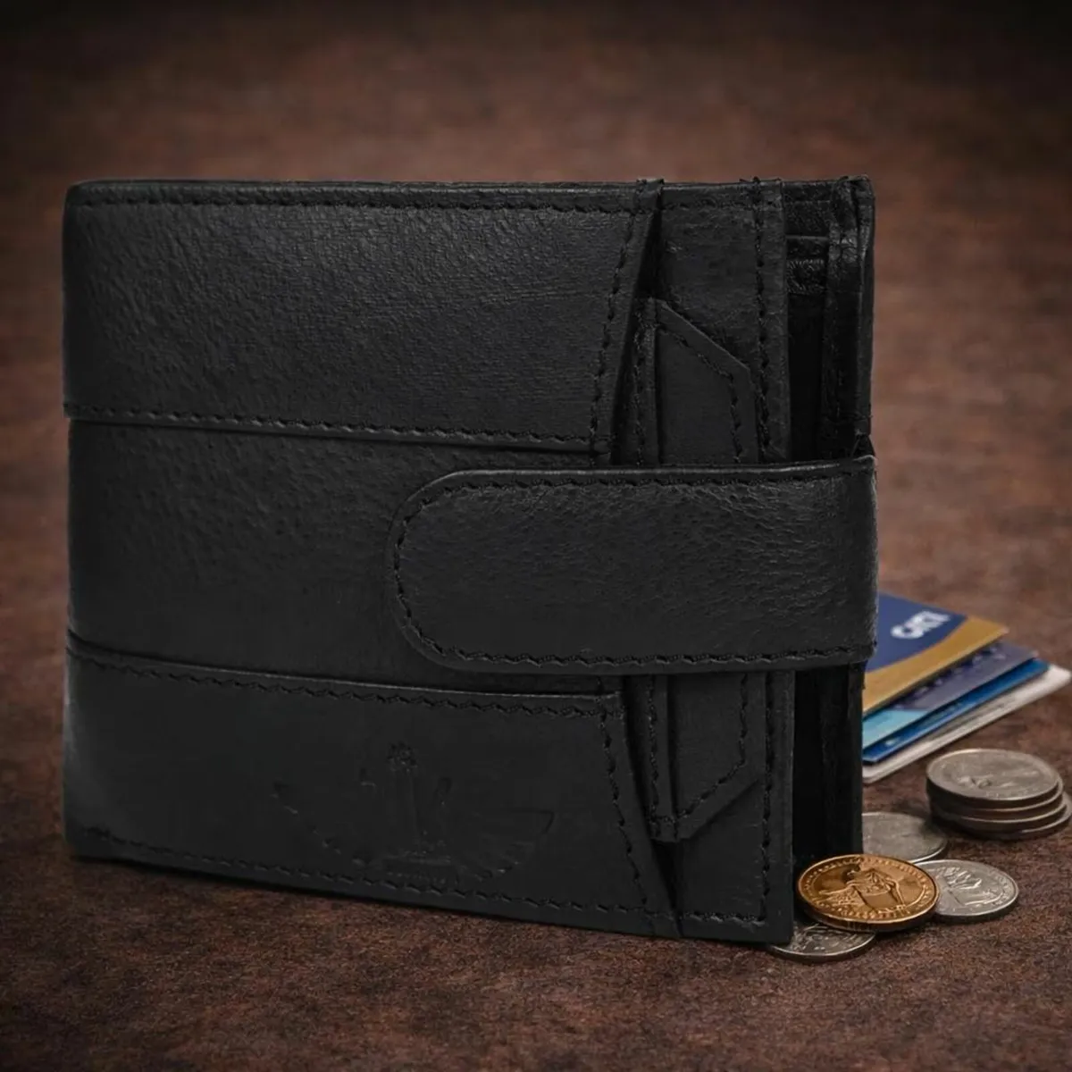Handmade Genuine Leather RFID Blocking Wallet - Image 4