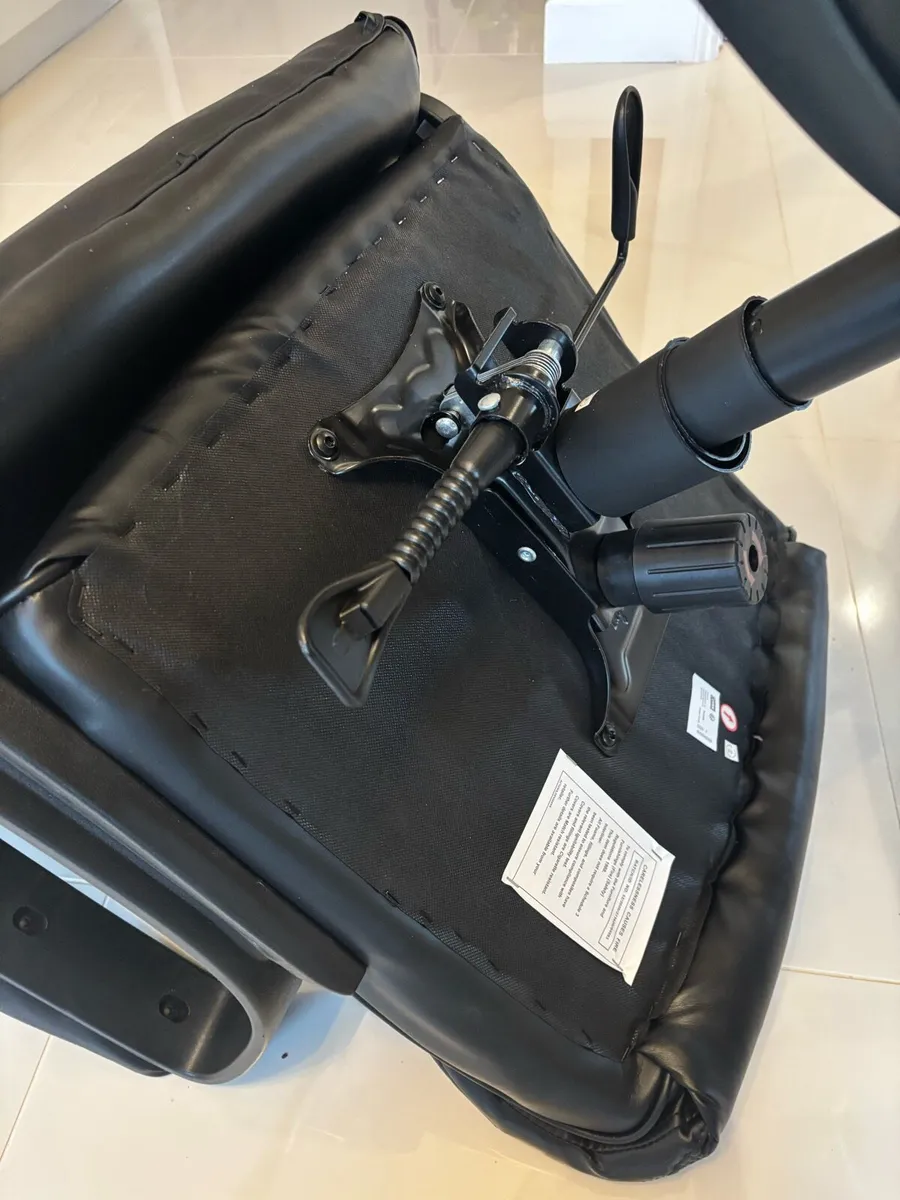 Black Faux Leather JYSK TJELE Office Chair - Image 3