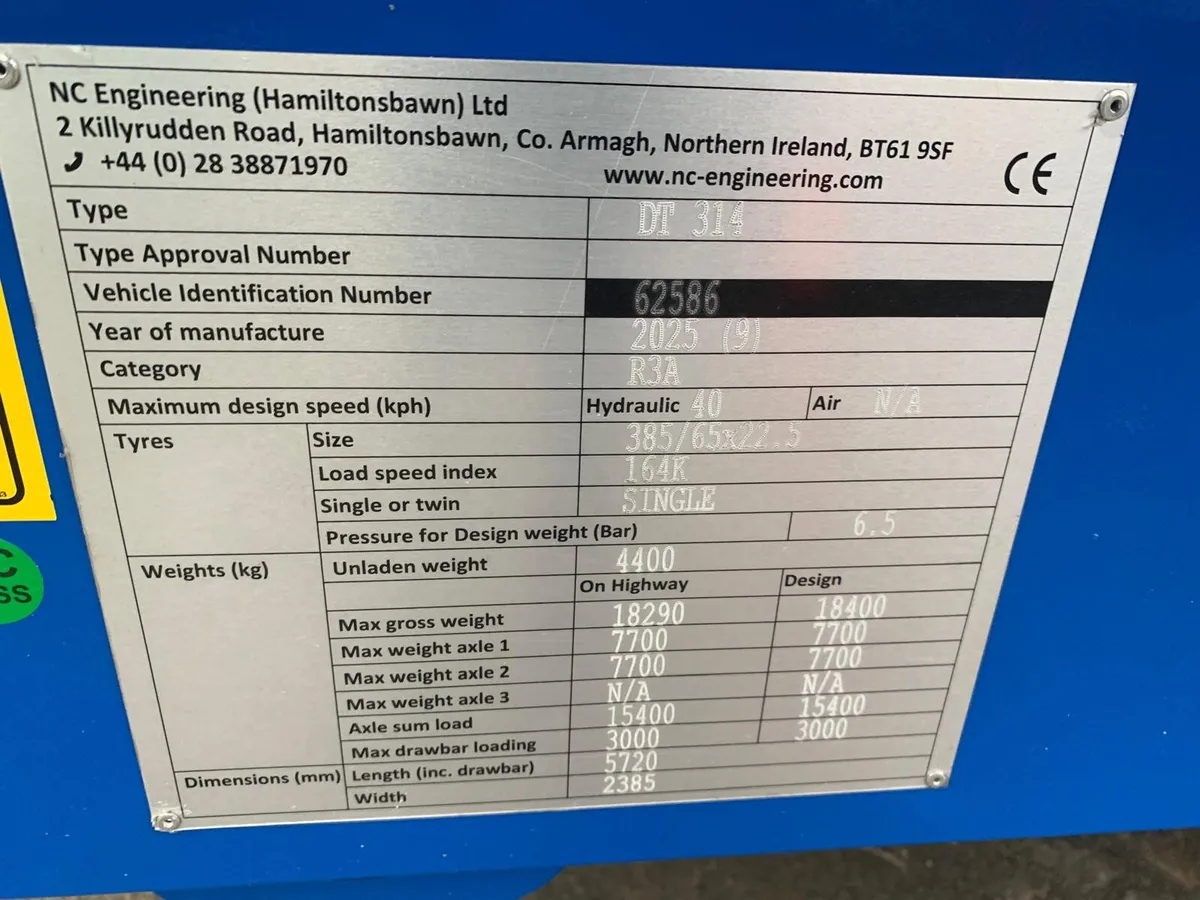 NC 14T DUMP TRAILER, NEW - Image 3