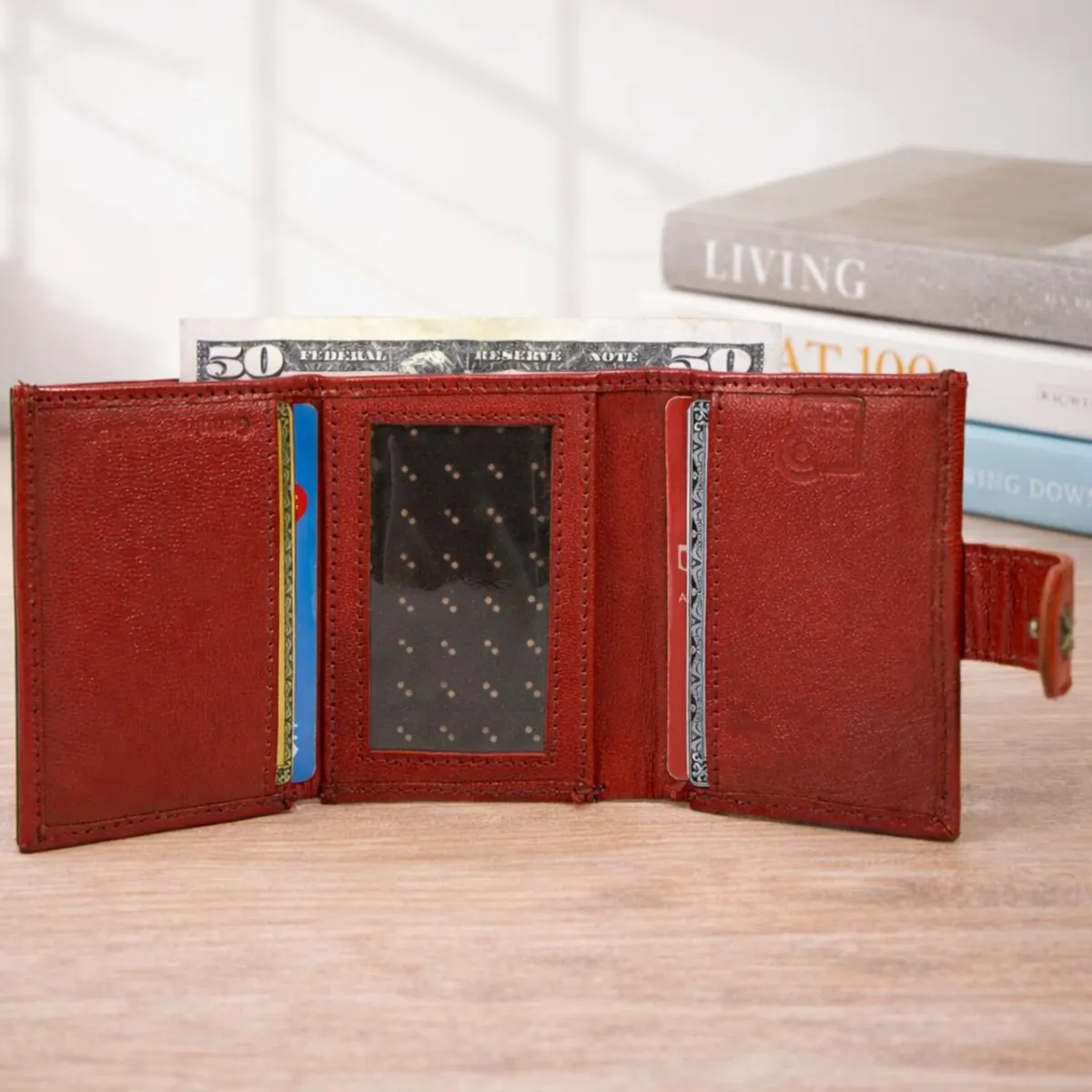 Genuine Leather RFID Blocking Credit Card Case - Image 2