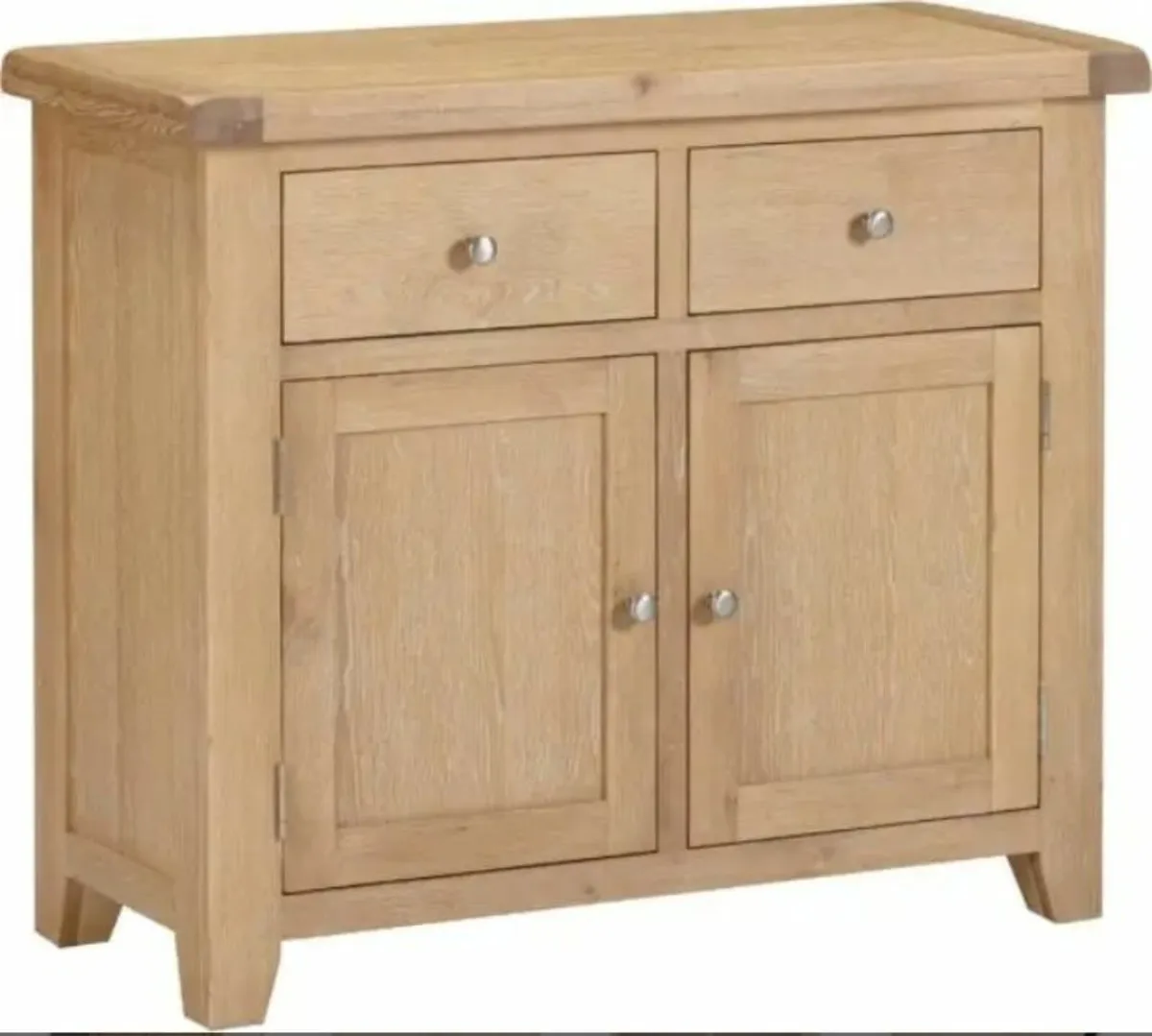 Windsor 2 Door 2 Drawer Sideboard Natural Oak - Image 2