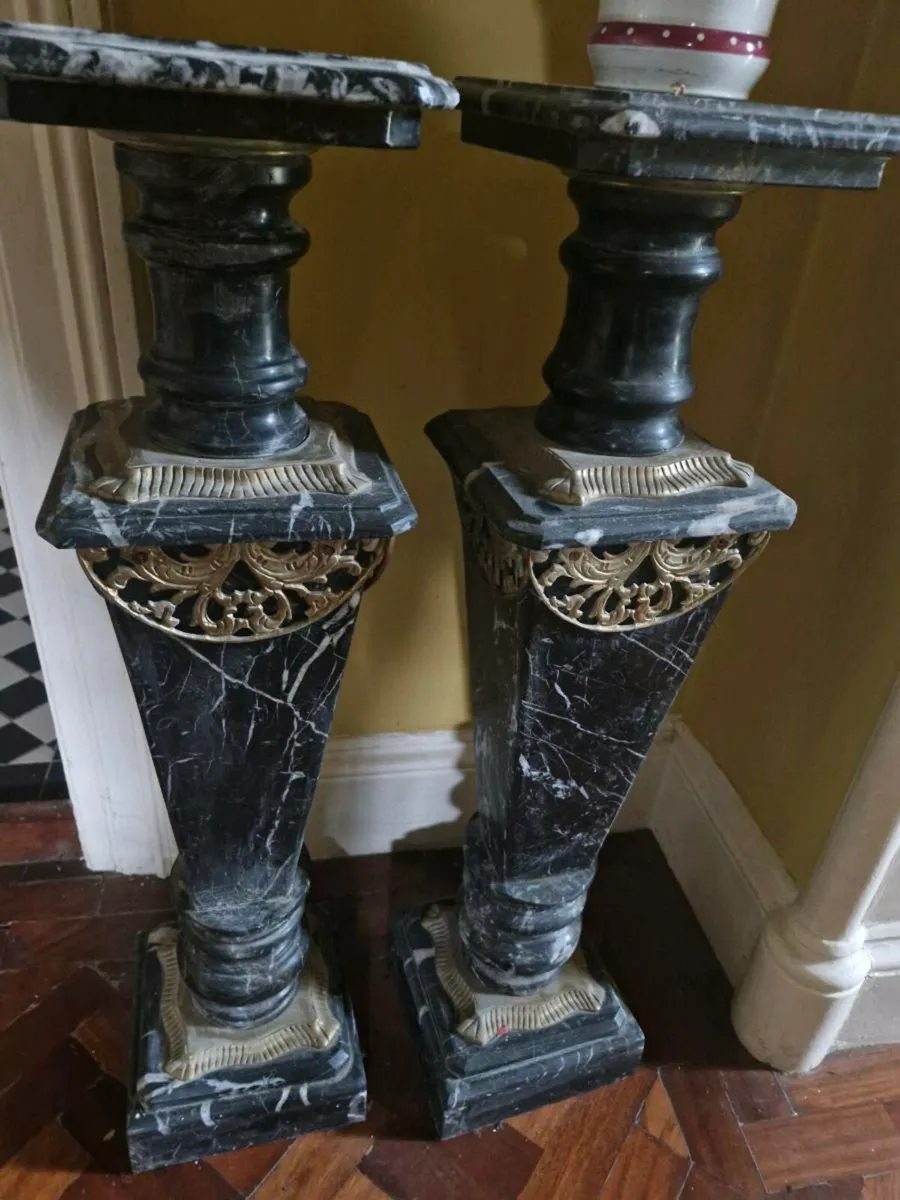 Vintage Marble Pedestels