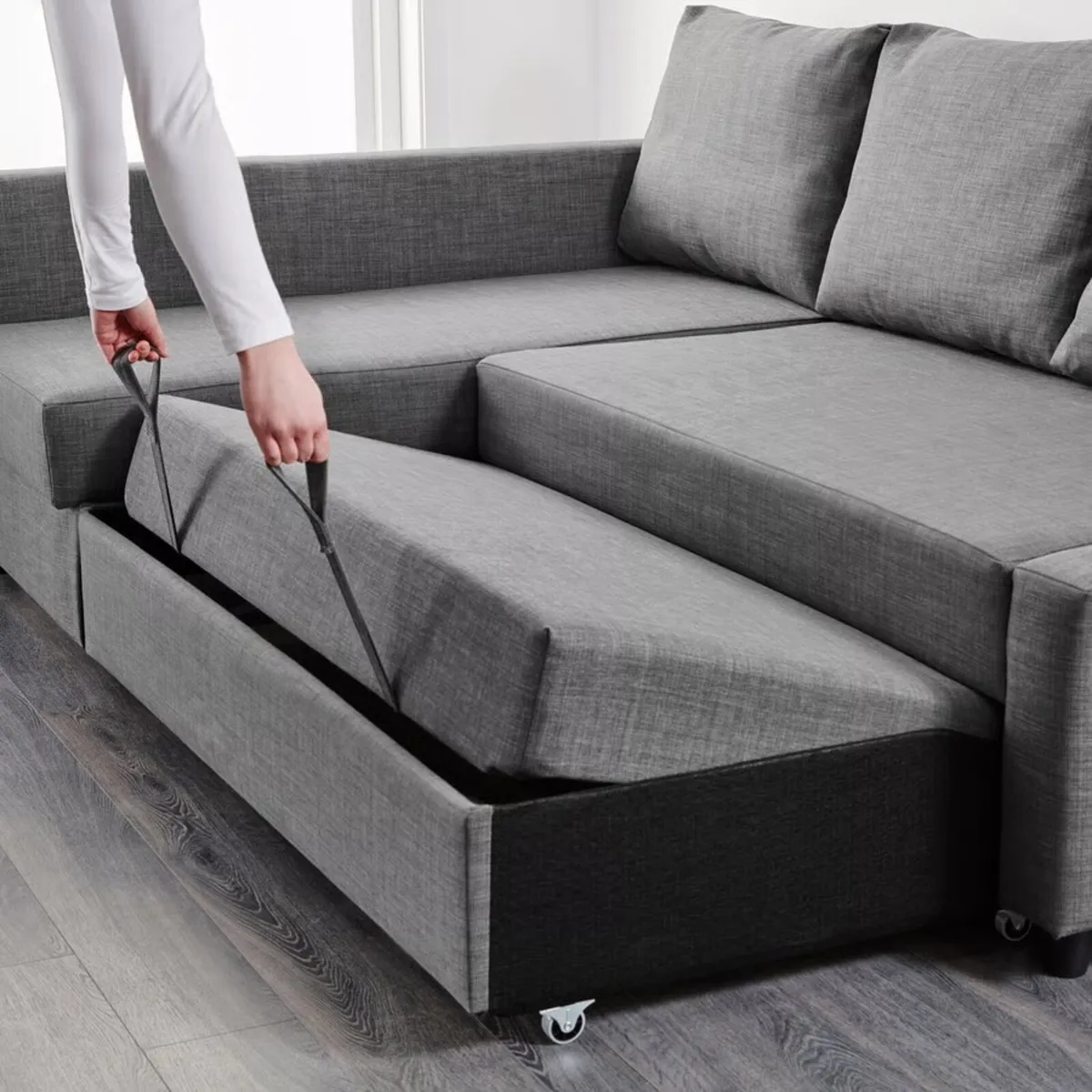 IKEA L Shaped Sofa Bed - Image 4