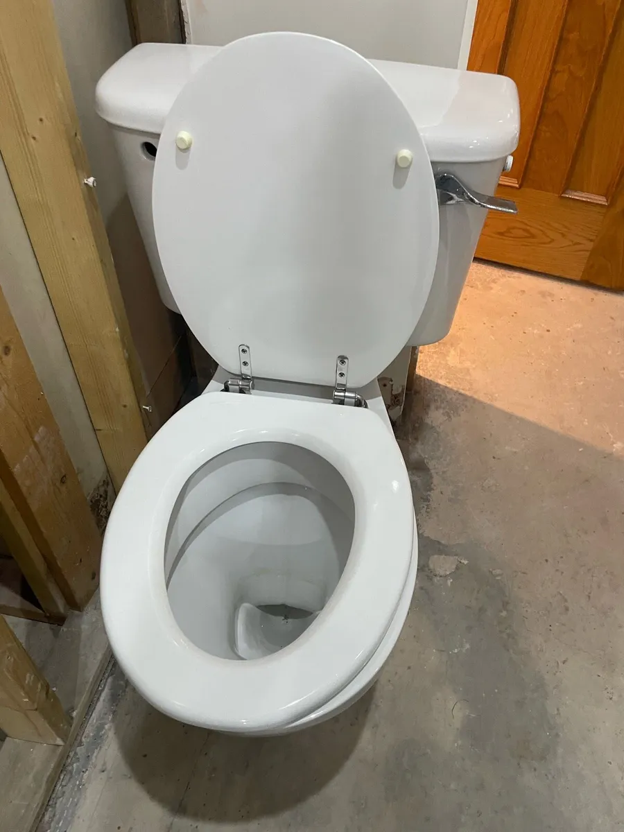 Toilet, sink pedestal and taps - Image 2