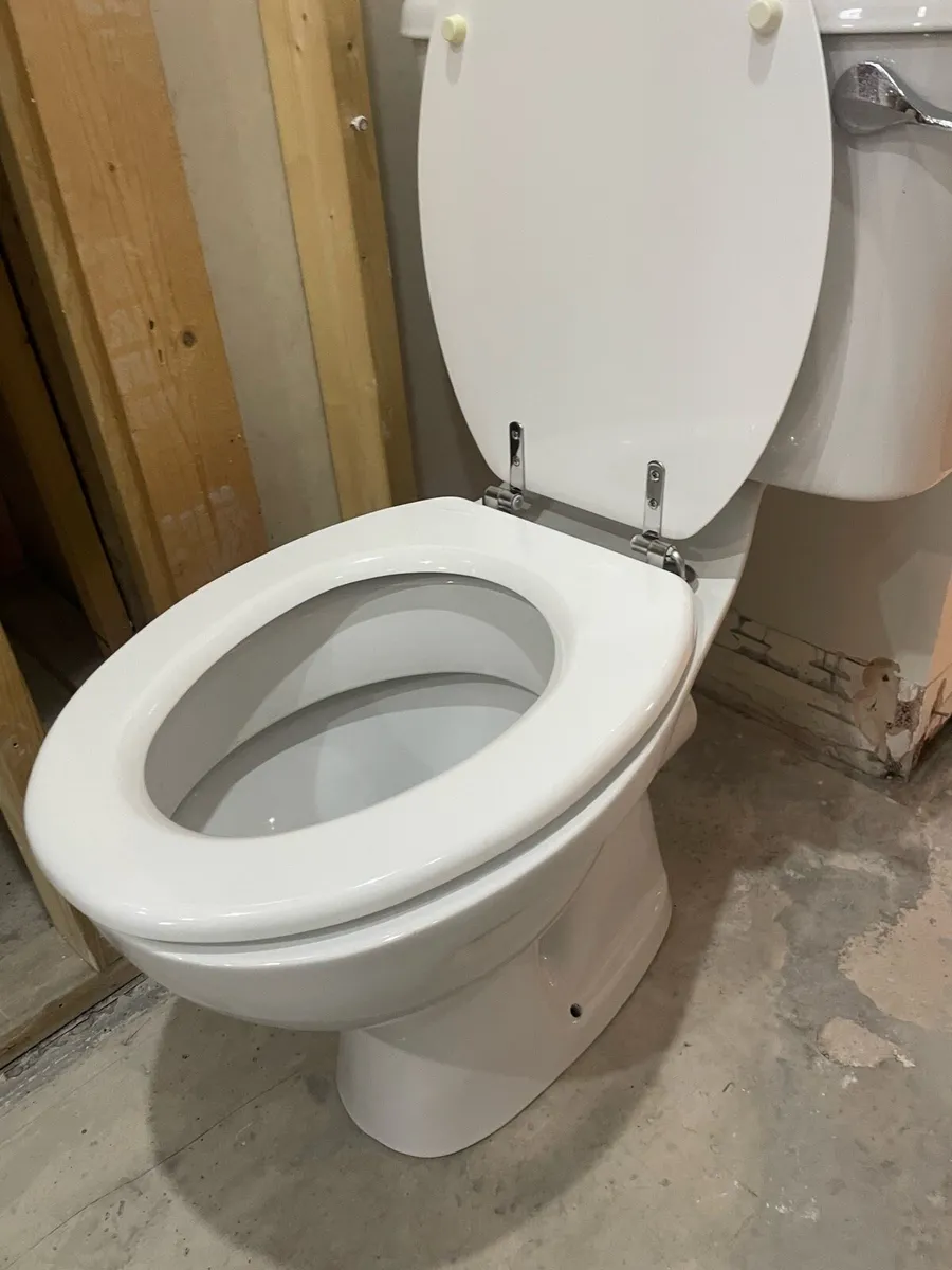 Toilet, sink pedestal and taps - Image 3