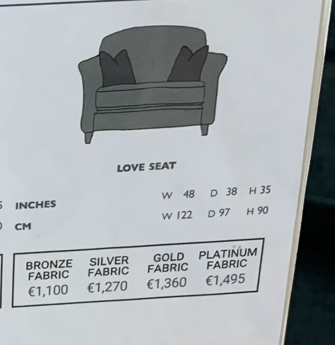 Finline Elisha Love Seat - Image 4
