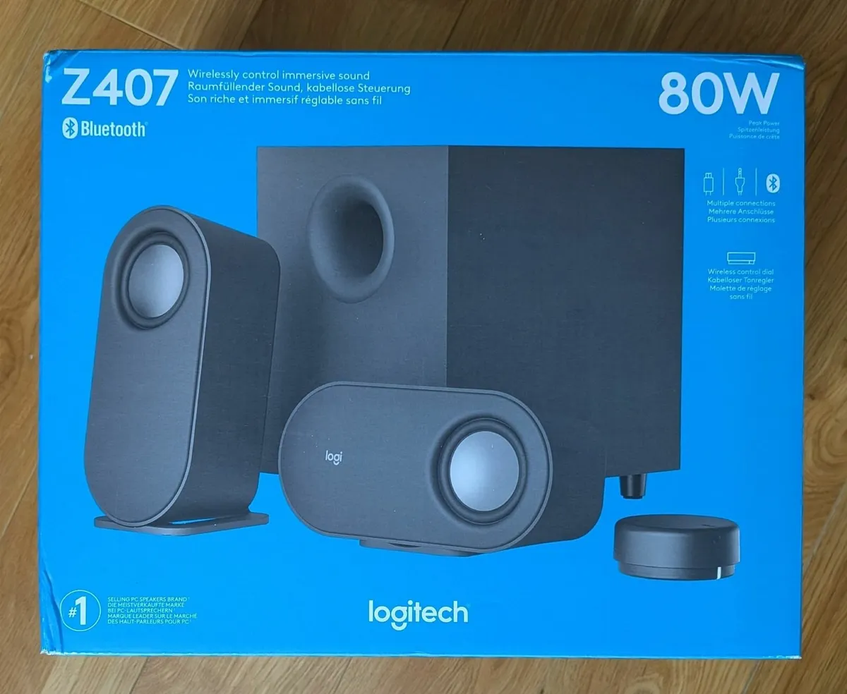 Logitech Z407 Bluetooth/AUX Speakers - Image 1
