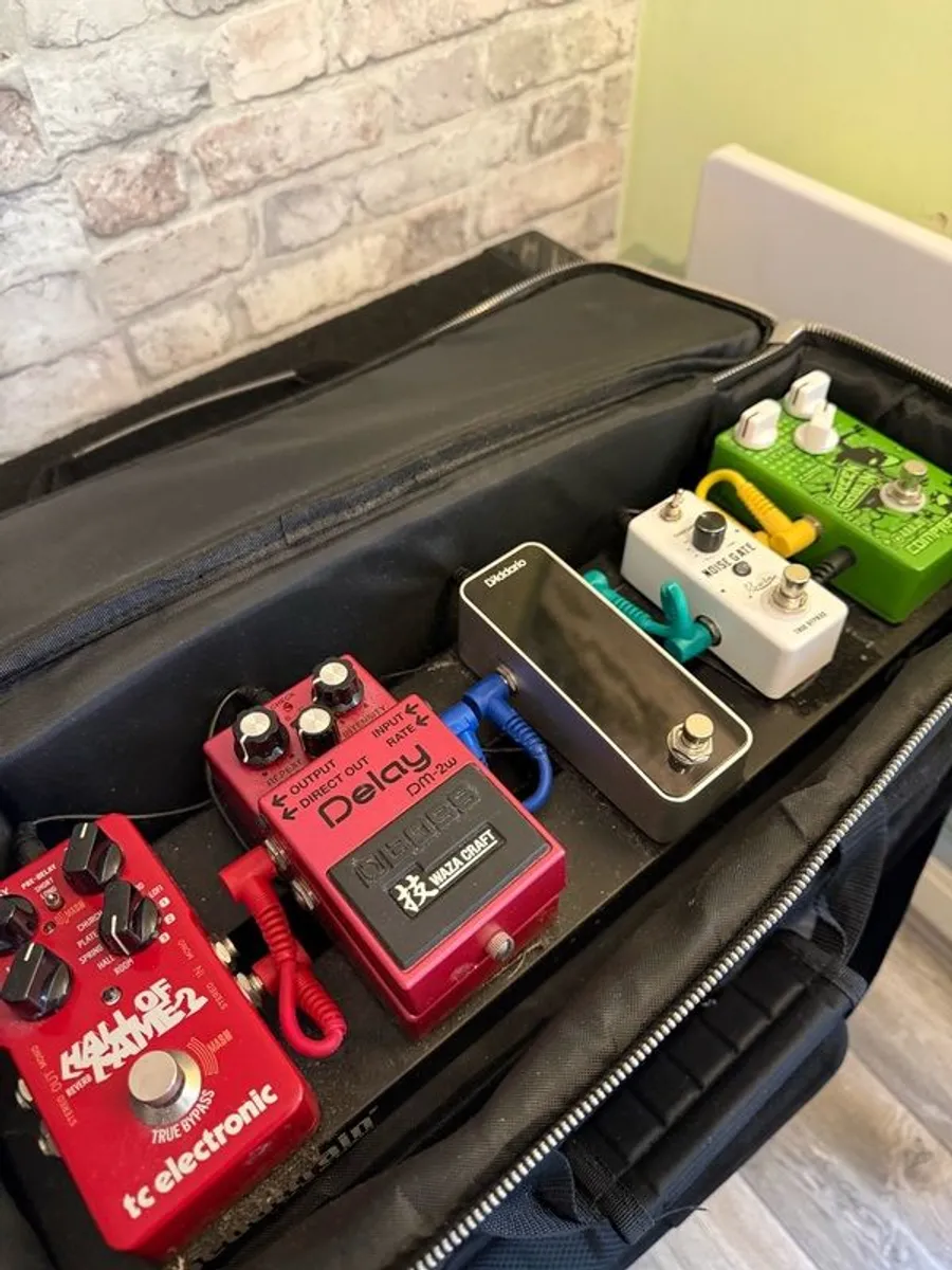 Pedal effect and pedal board bag cable everything