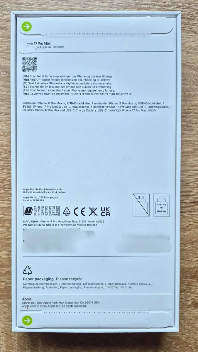 Iphone 17 Pro Max 512GB Deep Blue - Image 2