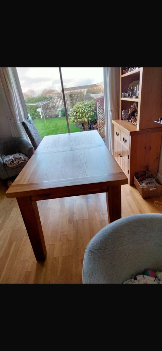 Solid Oak Extendable Table - Image 2