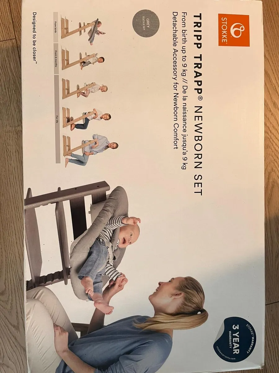 Stokke Tripp Trapp Newborn Set Anthracite - Image 1