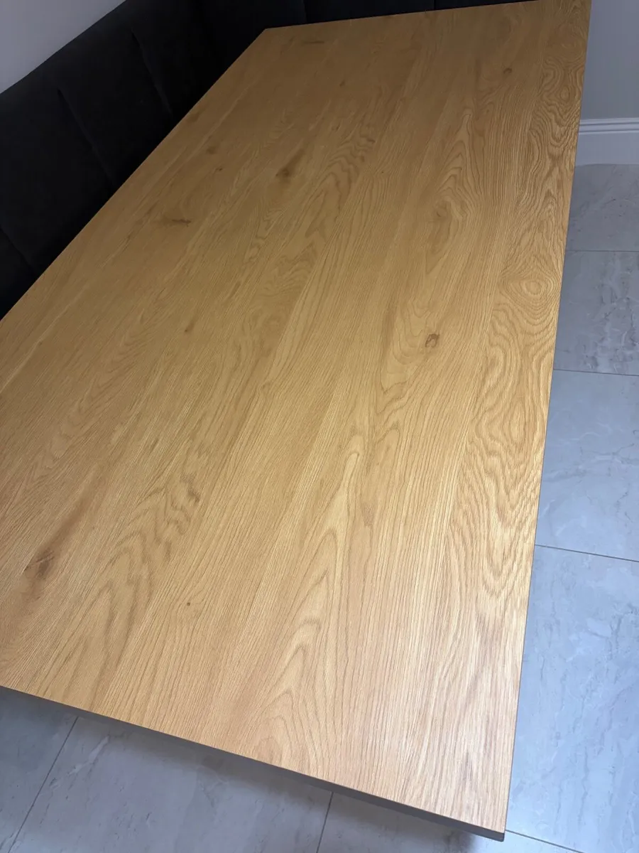 Dining table 95x200 warm oak/black - Image 3