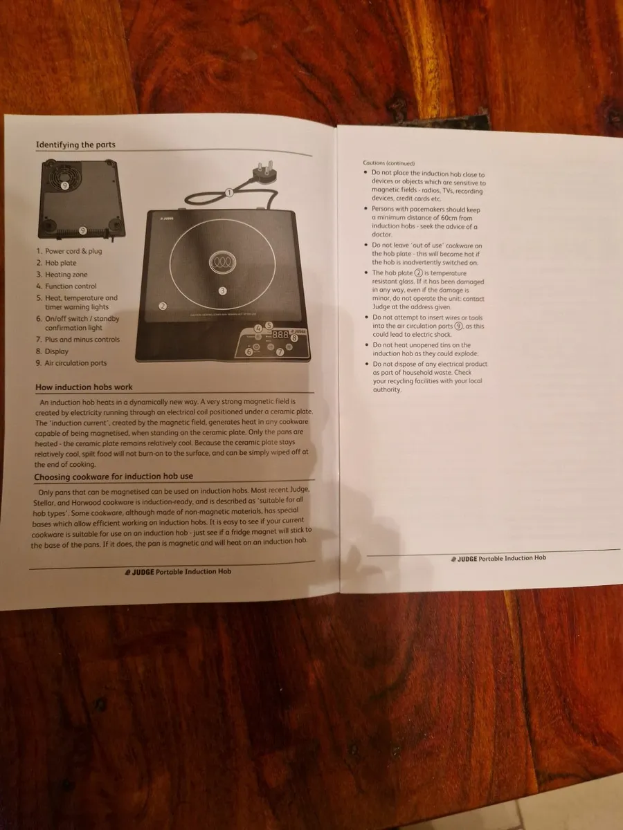BRAND NEW Judge Electrical Induction Hob - Image 4