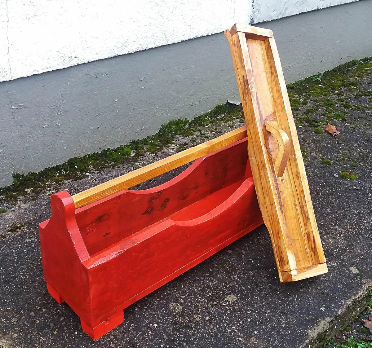 Rustic crafters box / memory box  toolbox - Image 1