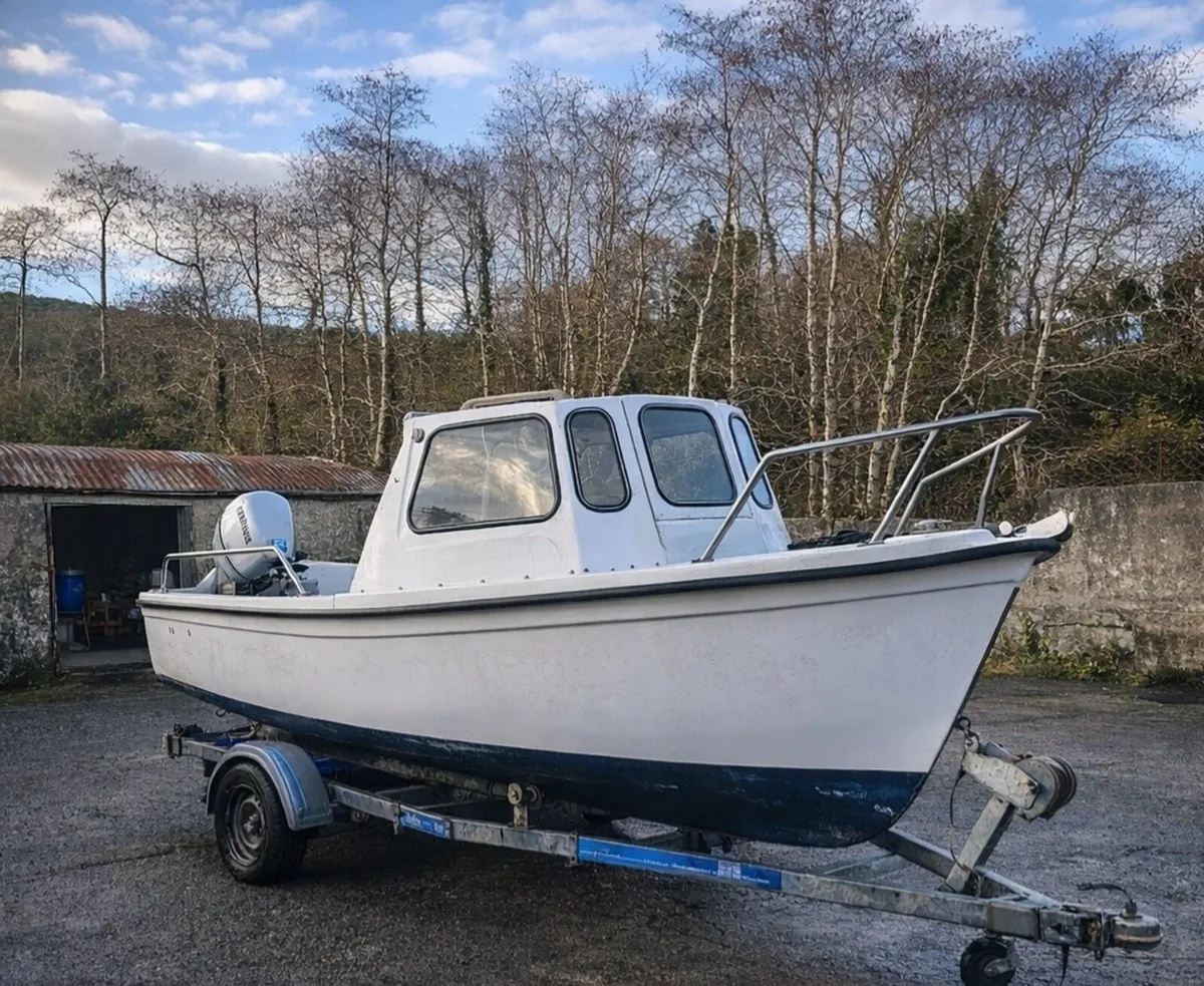 19ft Roaring Water Cabin/Fishing Boat + Trailer - Image 1