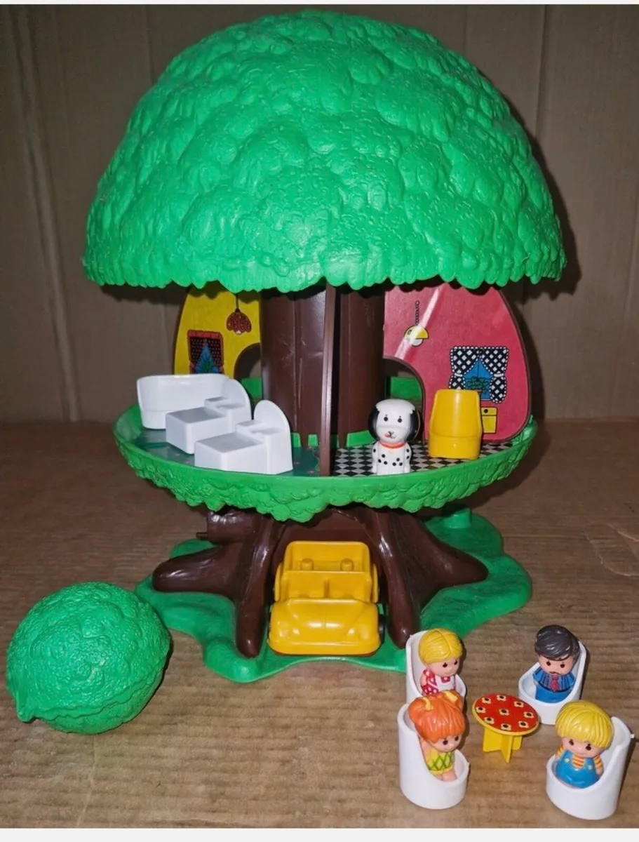 Vintage original 70’s Tree Tots Family Tree House - Image 4