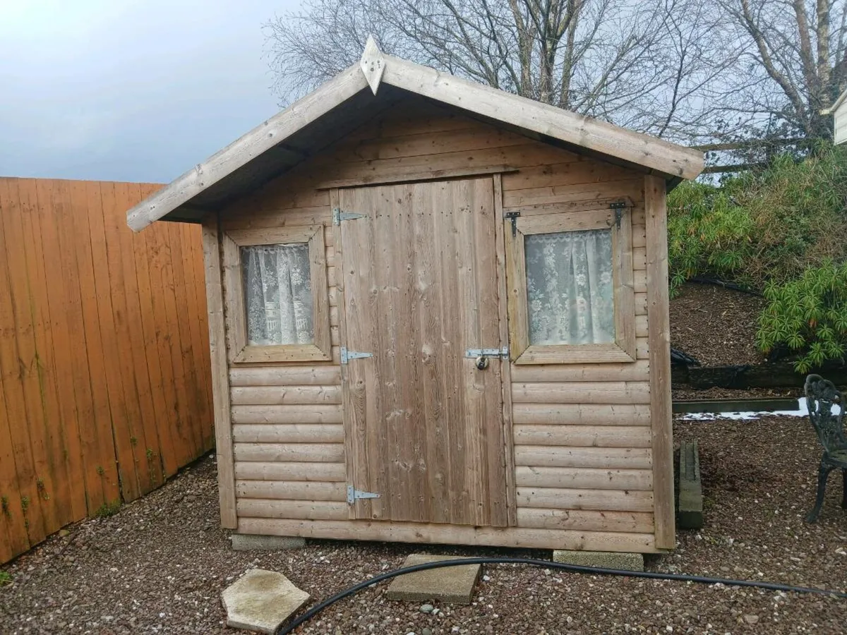 8x8 timber garden shed