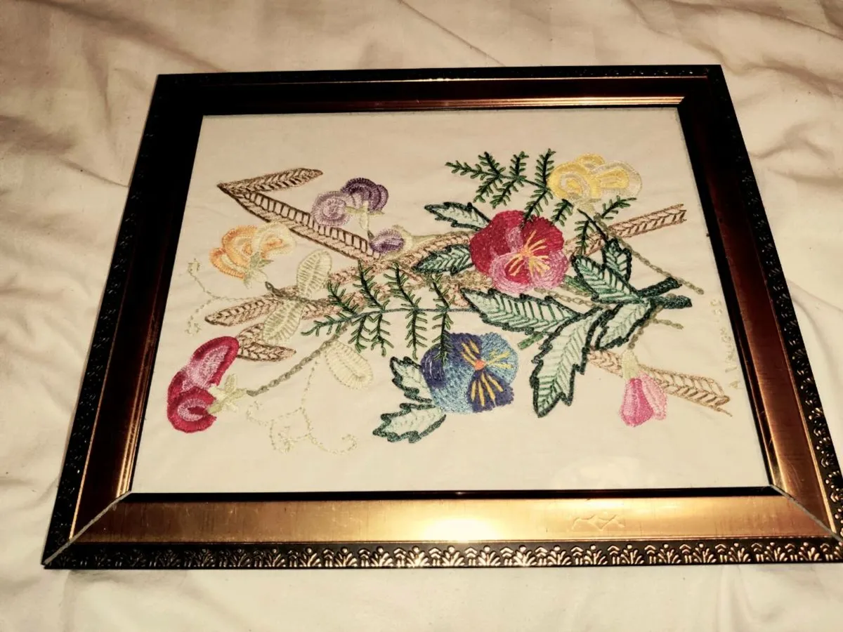 HOLDEN TAPESTRY, 24CT Gold Signed Framed Wall Art - Image 1