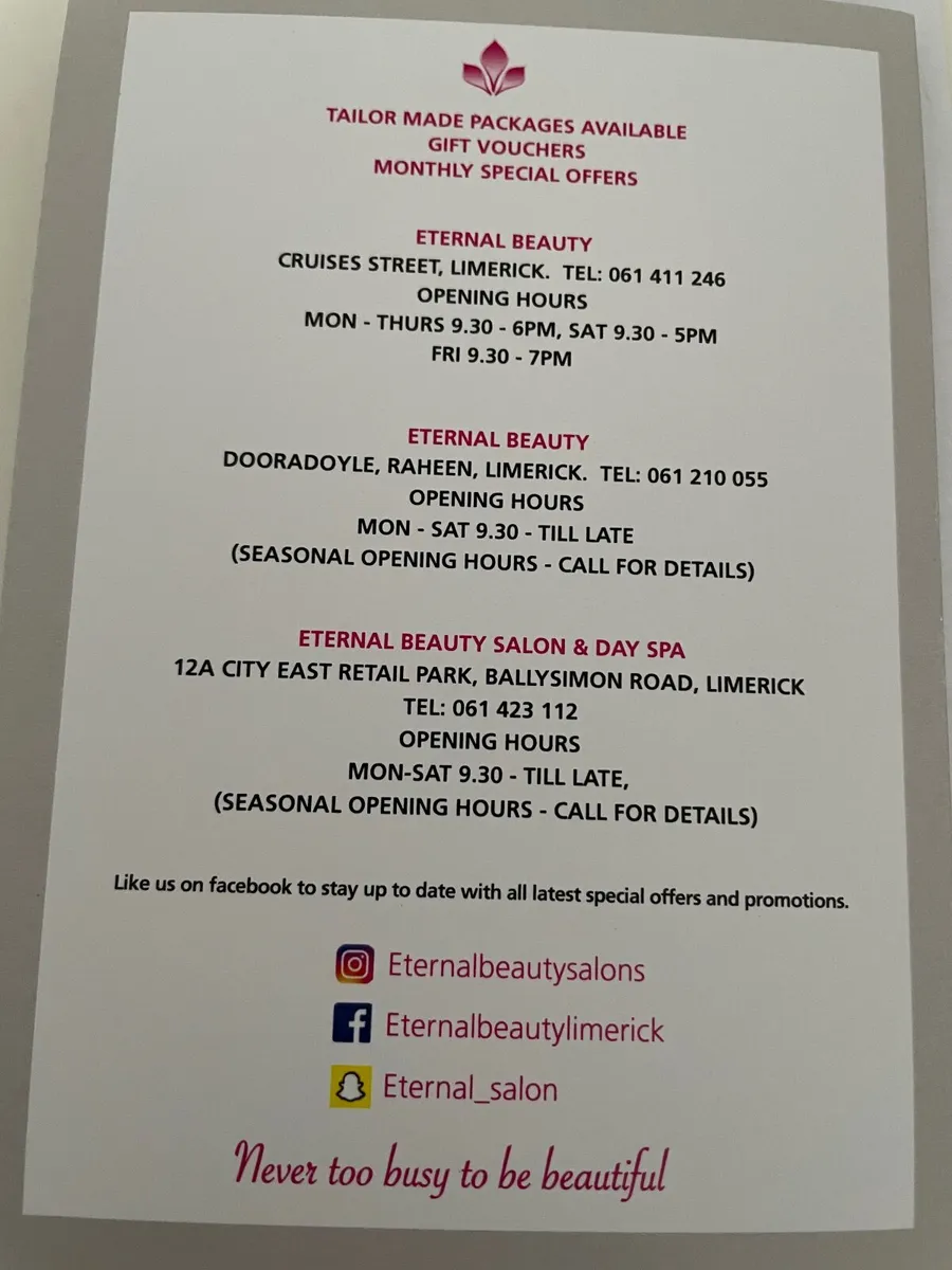 Eternal Beauty Voucher - Image 4