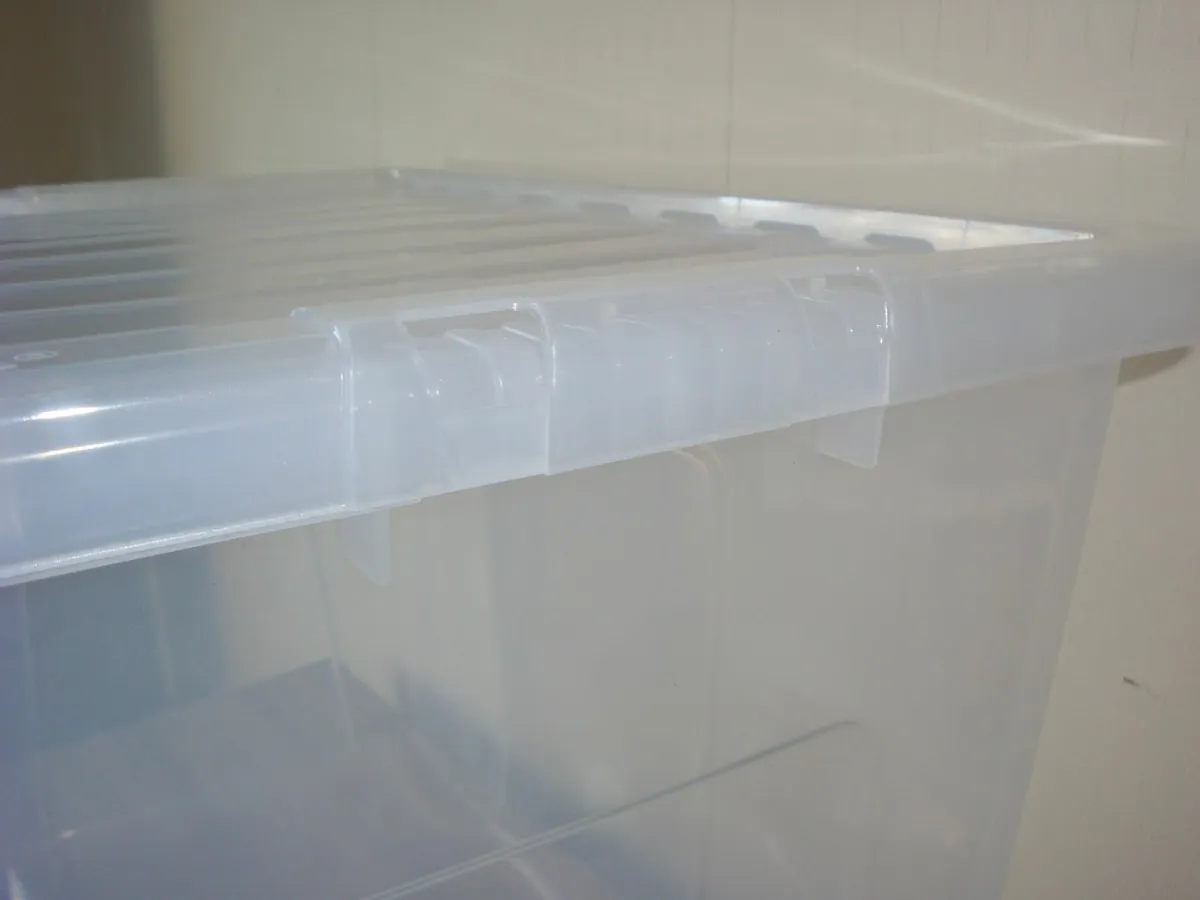 Clear Storage Box With Lid 80l - Image 3