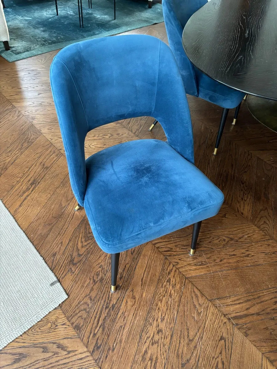 Italian Velvet Chairs - Image 3