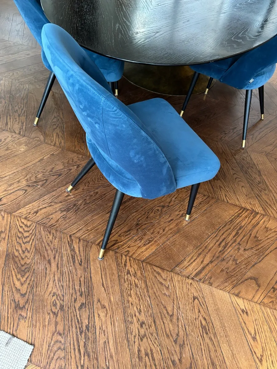 Italian Velvet Chairs - Image 2