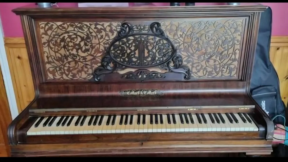 Piano Antique Collard & Collard upright piano Rose - Image 1