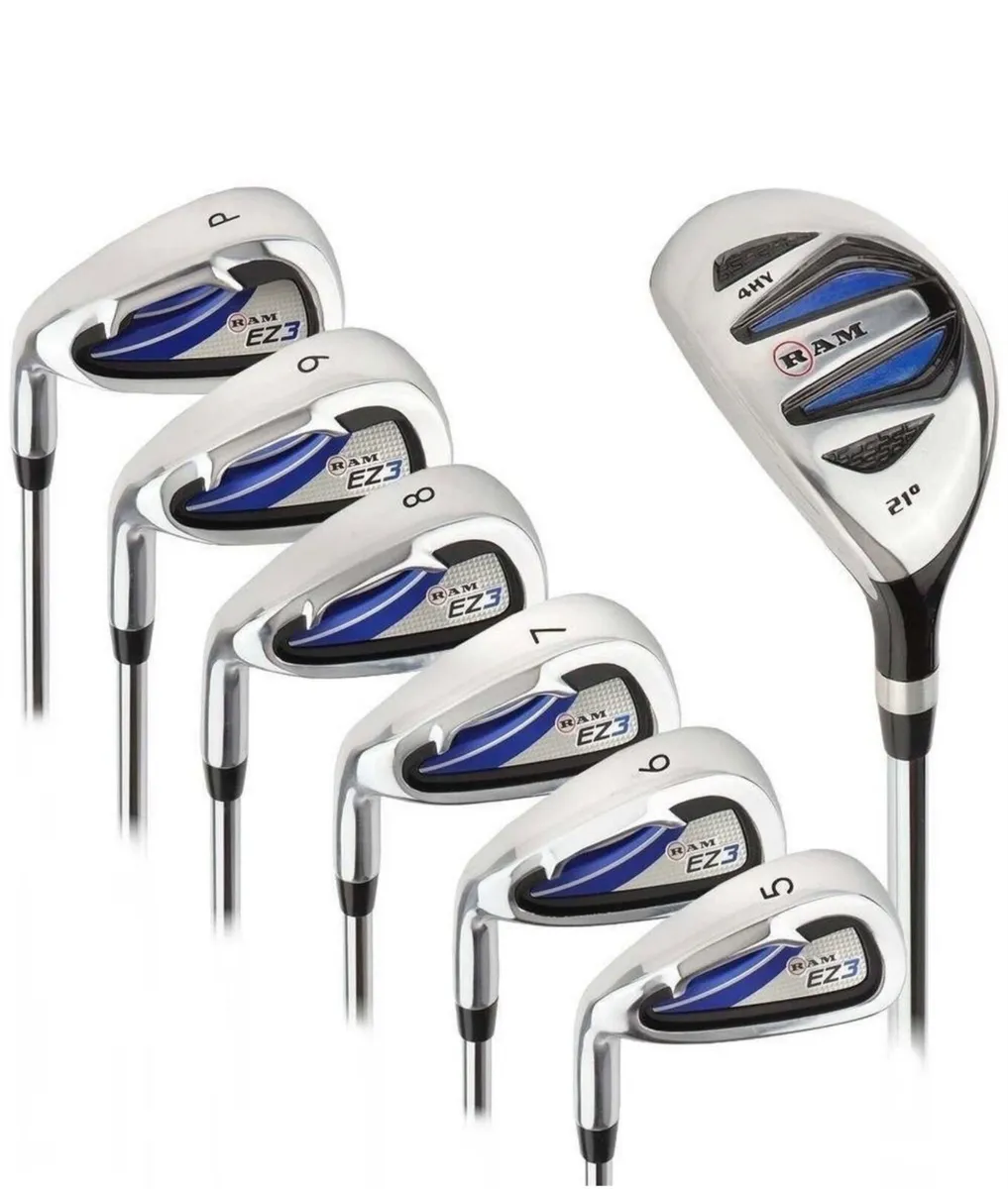New RAM Left Handed Mens Golf Clubs Irons & Hybrid - Image 1
