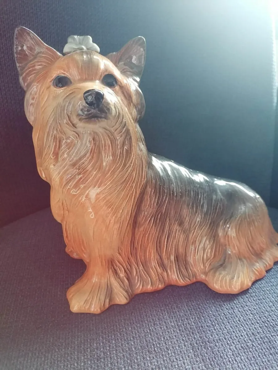 Vintage Kingston Pottery Large Yorkshire Terrier - Image 3