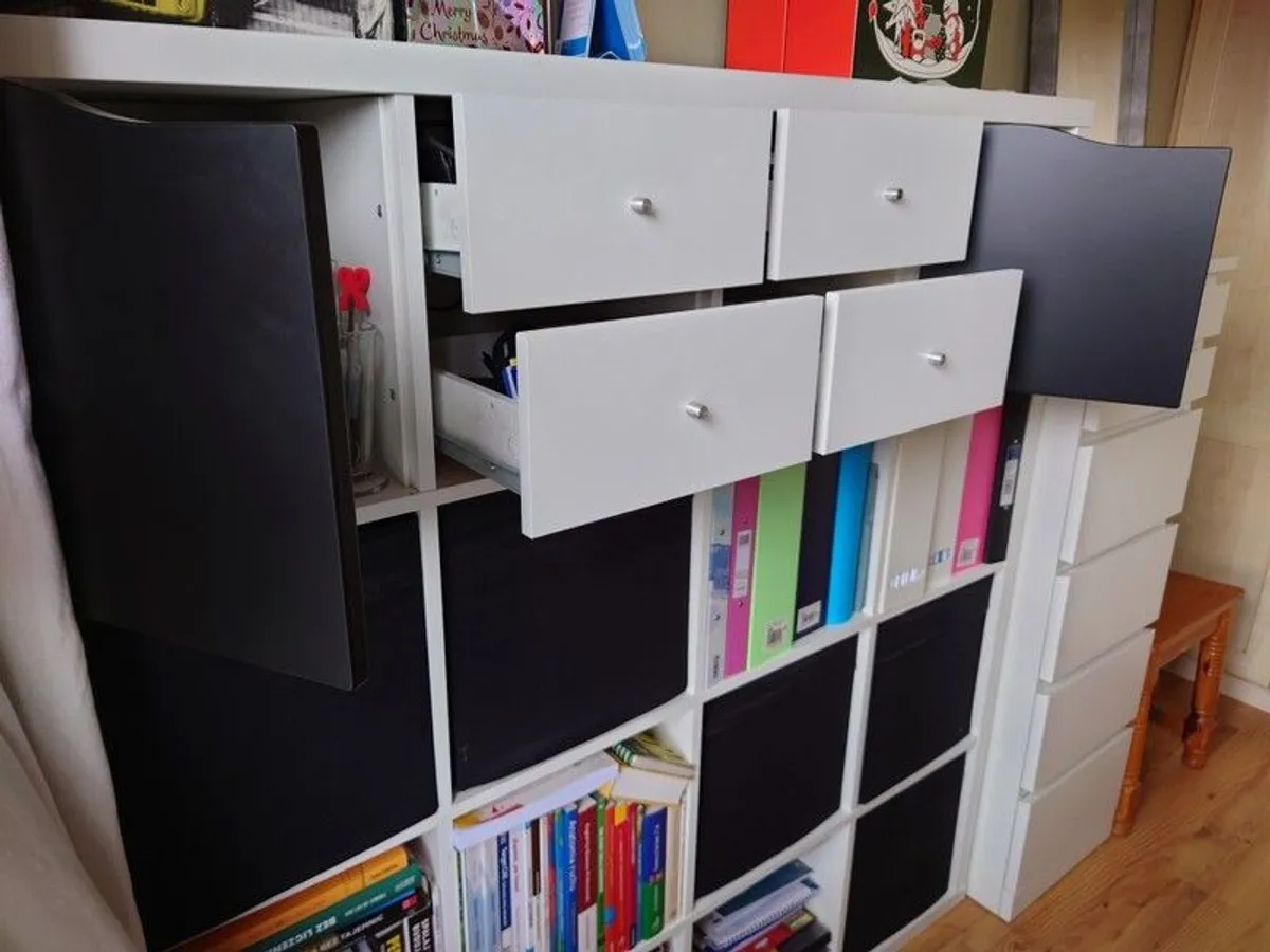 IKEA KALLAX Shelving unit, white, 147x147,wardrobe - Image 2