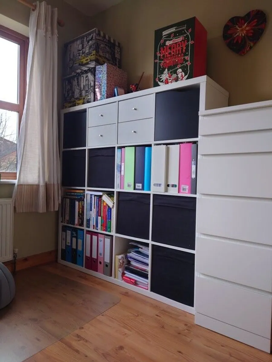 IKEA KALLAX Shelving unit, white, 147x147,wardrobe - Image 1