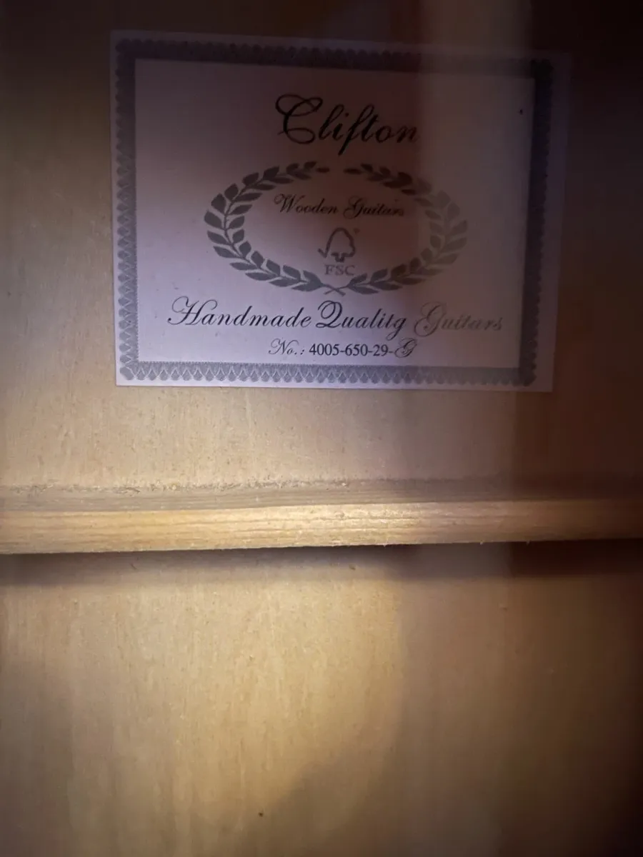 Clifton acoustic guitar Full Size - Image 2