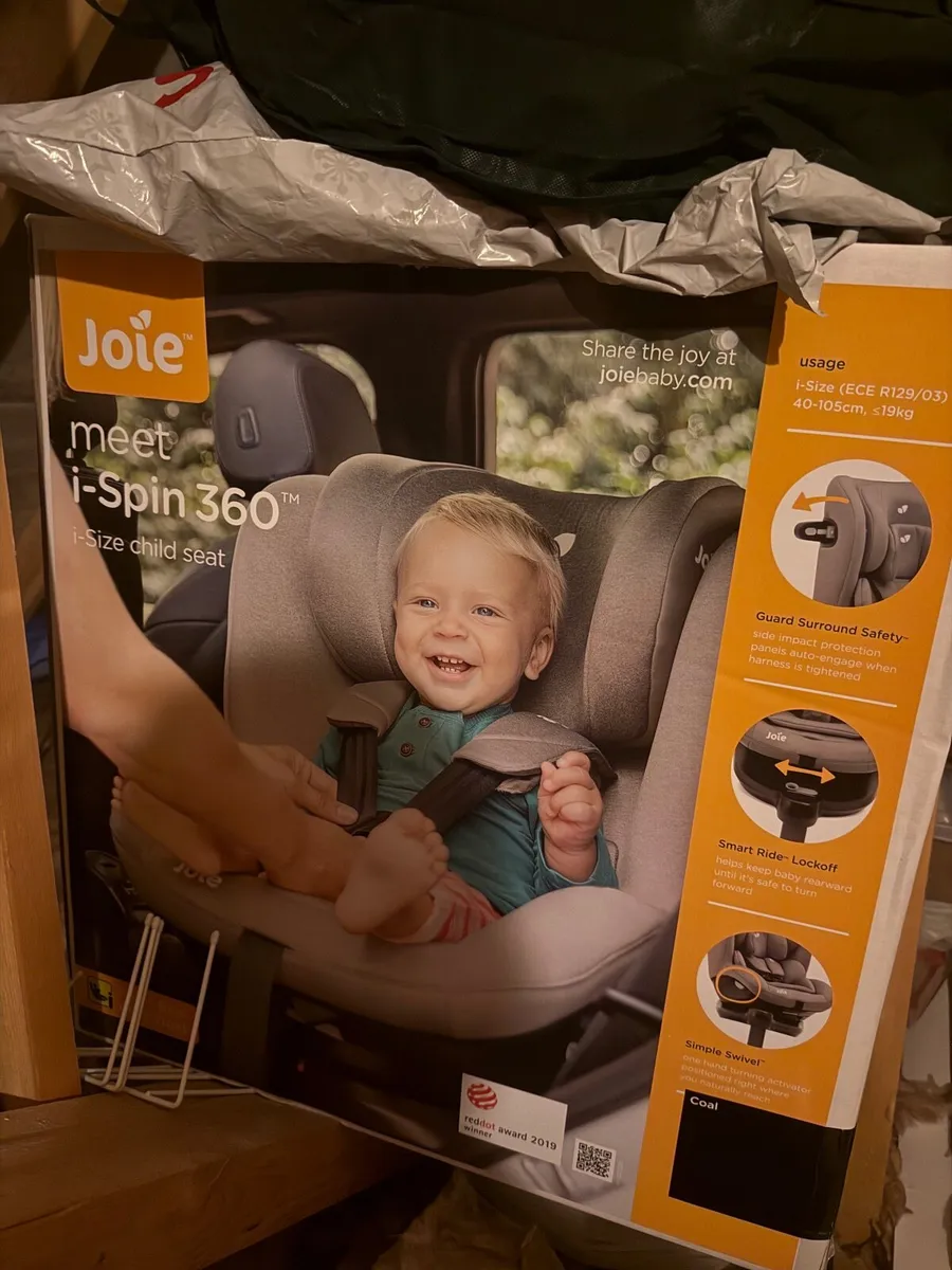 Joie i-Spin 360° i-Size ISOFix R129 Car Seat Shale - Image 2