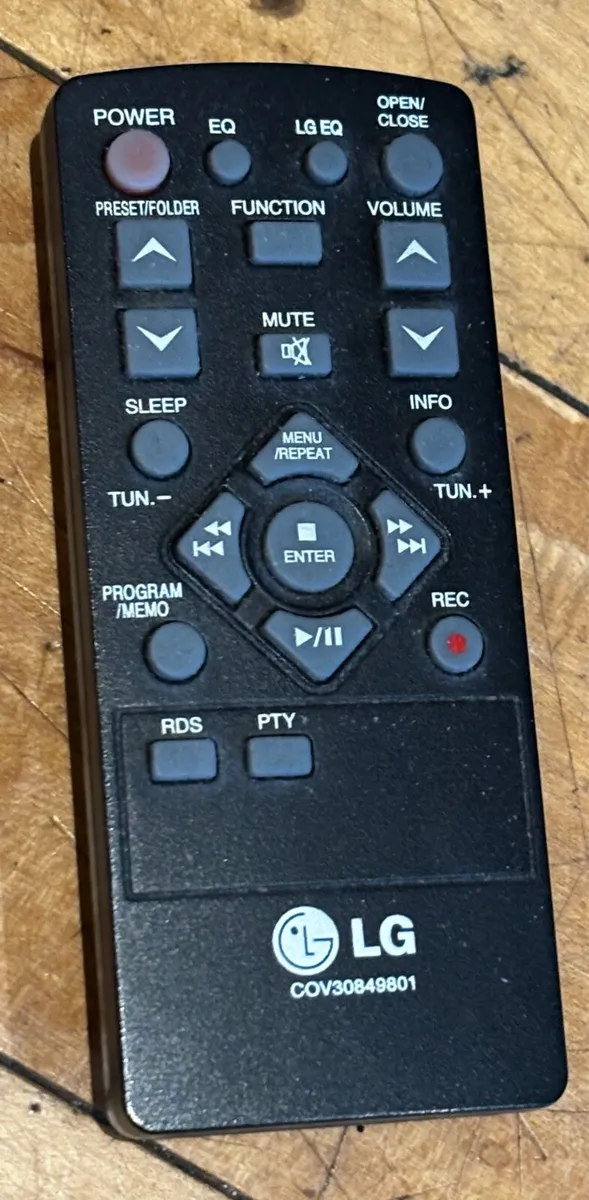 LG hi-fi remote control mint condition