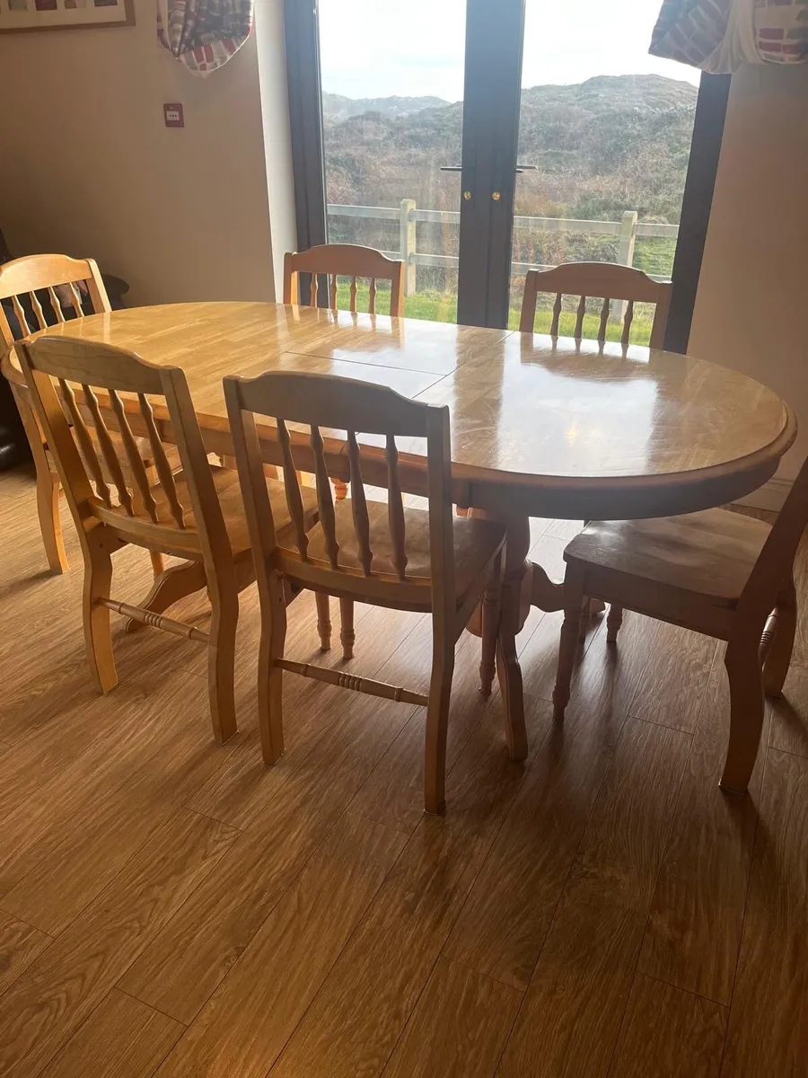 Dining Table and 6 Chairs - Image 1
