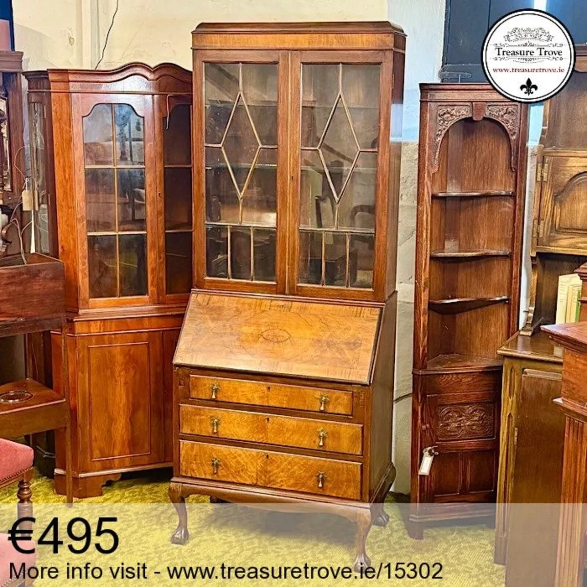 Antique and vintage writing bureau desks - Image 3